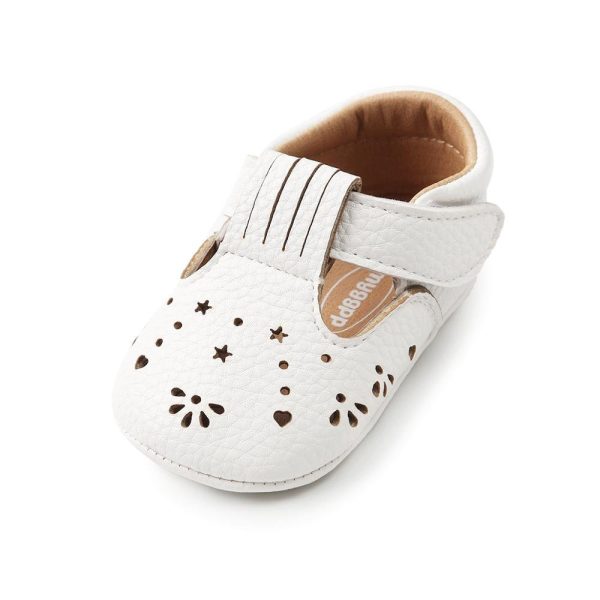 Baby Girl Shoes in White and Pink - Image 5